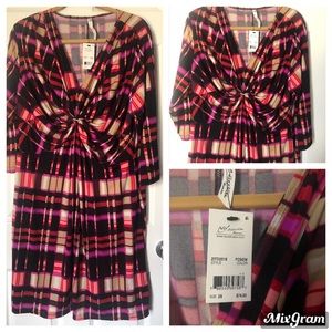 NY Collection Geometric Dress